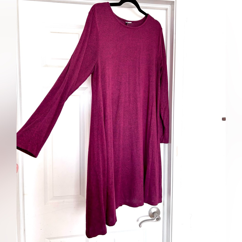 Maroon Light Sweater Dress